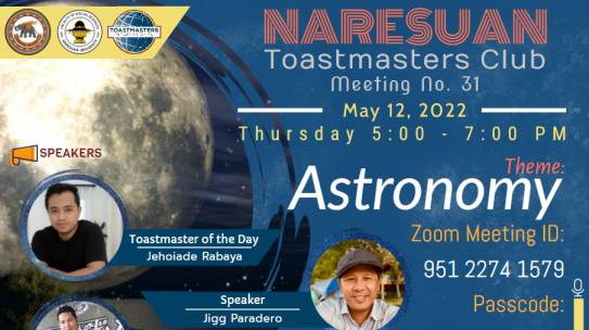 ขอเชิญเข้าร่วมโครงการ NU Toastmasters Club ครั้งที่ 31